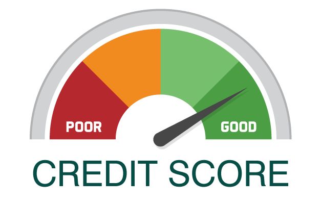 Credit score and credit report educational illustration